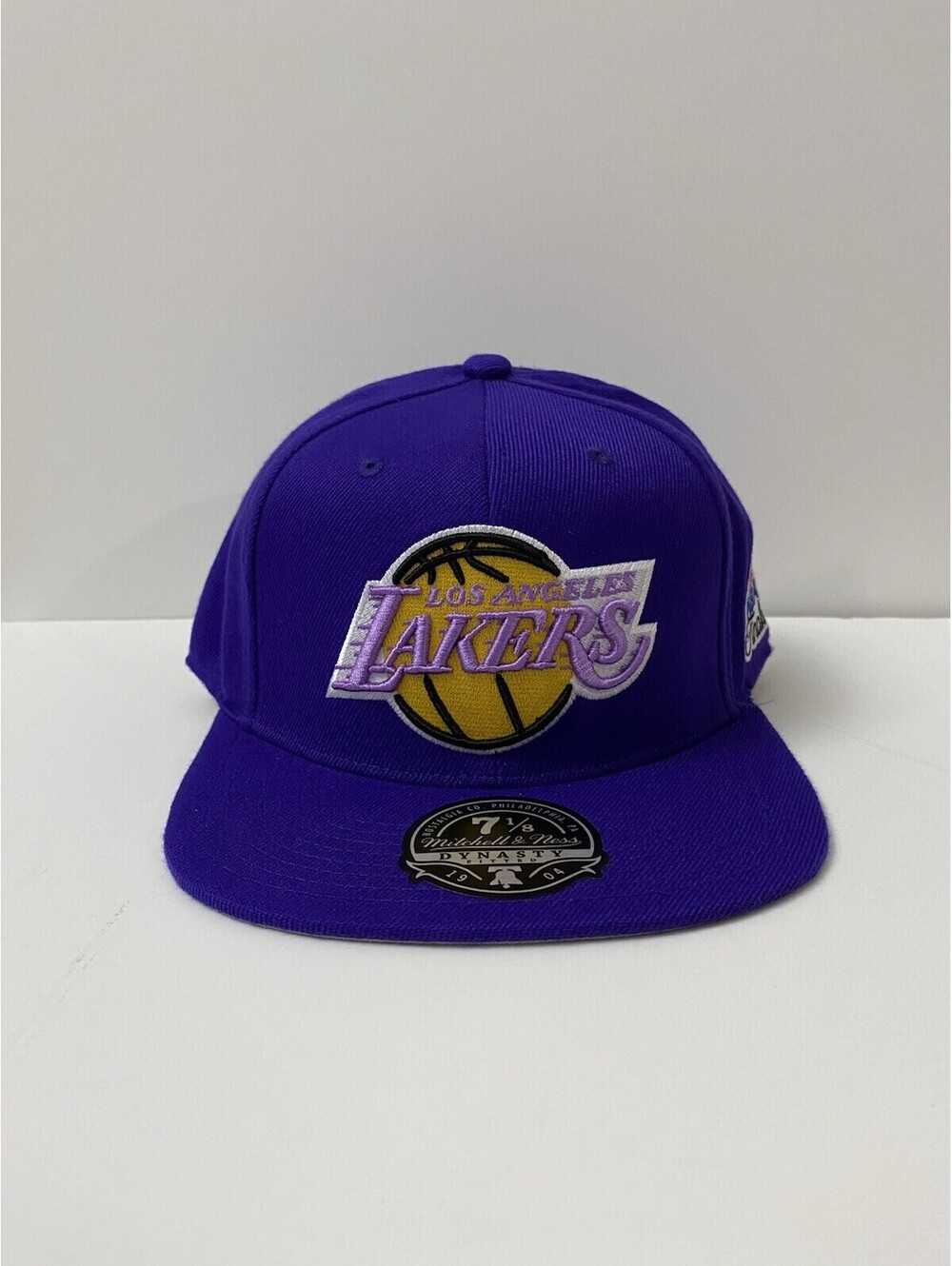 Mitchell & Ness NBA Los Angeles Lakers 87 Finals Purple Fitted Hat 7 1/8 New